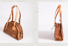 Handmade Genuine Leather Handbag Shopper Bag Purse Shoulder Bag Purse For Women - EverHandmade