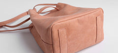 Vintage WOMENs LEATHER Bucket Purse Bucket Shoulder Purse FOR WOMEN