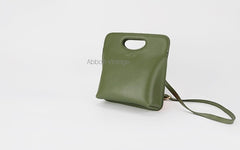 Cute Green Black Leather Womens Mini Crossbody Purse Shoulder Bag for Women