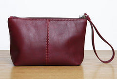 Genuine Leather Long Wallet Zipper Clutch Wallet Coin Change Makeup Wallet Purse For Women