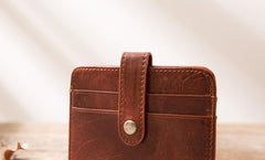 Leather Mens Card Holder Slim Front Pocket Wallet Card Wallets for Men