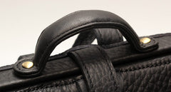 Vintage LEATHER WOMEN Doctor Backpack Purses Black School Backpacks FOR WOMEN