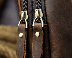 Mens Small Leather Holster Belt Case Belt Pouch Cell Phone Waist Pouch for Men