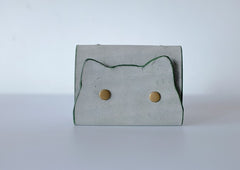 Cute Cat LEATHER Womens Small Card Wallet Leather Card Small Wallet FOR Women