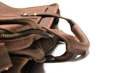 Vintage Leather Mens Large Weekender Bag Travel Bags Handbags Shoulder Bags for men