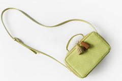 Cute Leather Green Womens Mini Box Crossbody Purse Box Shoulder Bag for Women