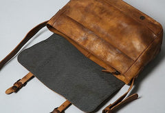 Handmade Leather Mens Cool Shoulder Bag Messenger Bag for men