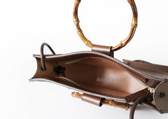 Stylish Leather Brown Womens Saddle Handbag Purse Saddle Shoulder Bag for Women