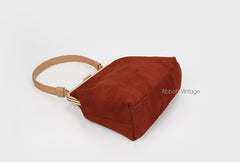 Vintage Leather Womens Frame Handbag Frame Purse Handbag for Women