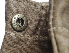 Cool Waxed Canvas Mens School Backpack Canvas Travel Backpack Canvas Backpack for Men