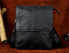 Mens Leather Small COURIER BAG Side Bag Waist Pouch Holster Belt Case Belt Pouch for Men