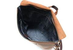 Cool Black Mens Leather Backpack Travel Backpacks School Backpacks for men