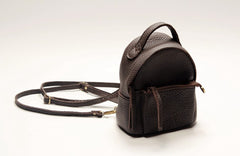 Mini LEATHER WOMEN Small Backpack Purses Cute Vintage School Backpacks FOR WOMEN