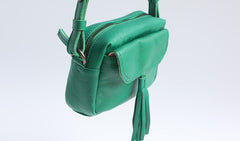Vintage LEATHER WOMEN Tassels Crossbody Purses Small SHOULDER BAG FOR WOMEN