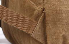 Mens Canvas Leather Backpack Canvas Travel Backpacks Canvas School Backpacks for Men