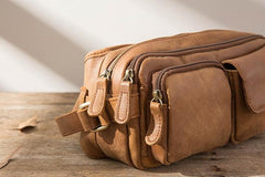 Vintage Leather Fanny Packs Mens Waist Bag Hip Pack Belt Bag for Men