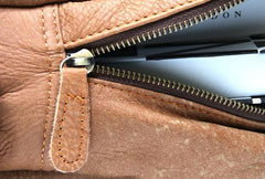 Cool Brown Mens Leather Backpack Travel Backpacks Cool School Backpacks for men