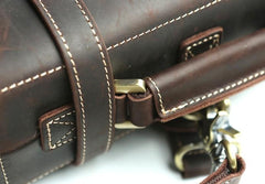 Handmade Leather Mens Backpack Travel Backpack Laptop Backpack for men