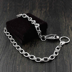 Solid Stainless Steel Long Skull Wallet Chain Cool Punk Rock Biker Trucker Wallet Chain Trucker Wallet Chain for Men