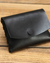 wallets and coin purses Cute Leather Card Holders Black Women Coin Wallets Handmade Card Wallet For Women
