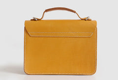 Handmade Womens Leather shoulder bag Satchel Bag School Bag for women