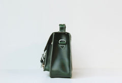 Handmade leather green purse satchel bag shoulder bag cossbody bag purse women - EverHandmade