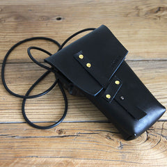 Handmade LEATHER WOMEN Cell Phone Saddle SHOULDER BAG Small Crossbody Purse FOR WOMEN