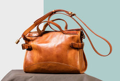 Handmade Genuine Leather Handbag Bag Messenger Bag Crossbody Bag Shoulder Bag Purse For Women - EverHandmade