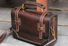 Handmade messenger bag satchel purse leather crossbody bag shoulder bag women
