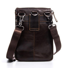Cool Mens Leather Mens Belt Pouch Waist Bag Shoulder Bag Cell Phone Holster for Men
