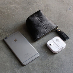 Mini LEATHER Womens Small Wallet Change Wallet Makeup Pouches FOR Women