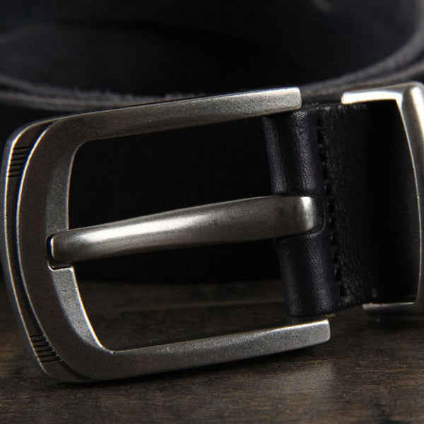 Genuine Leather Punk Rock Biker Trucker Mens Belt Men Black Coffee Belt for Men YBL00881136