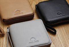 Genuine Leather Cute billfold Slim Zipper Wallet Card Holder Wallet Purse For Women Girl