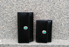 Genuine leather bifold Cute billfold clutch purse long wallet purse clutch women - EverHandmade