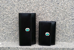 Genuine leather bifold Cute billfold clutch purse long wallet purse clutch women