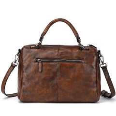 Vintage Leather Men's Small Messenger Bag Handbag Shoulder Bag For Men