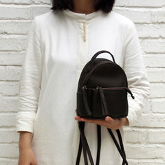 Mini LEATHER WOMEN Small Backpack Purses Cute Vintage School Backpacks FOR WOMEN