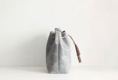 Handmade leather purse bucket phone bag shoulder bag cossbody bag purse women - EverHandmade