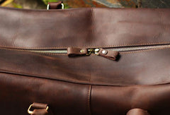 Leather Mens Weekender Bag Cool Travel Bag Duffle Bag Overnight Bag Holdall Bag for men - EverHandmade