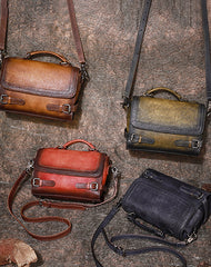 Womens Brown Leather Satchel Bag School Shoulder Bag Best Crossbody Purse for Ladies