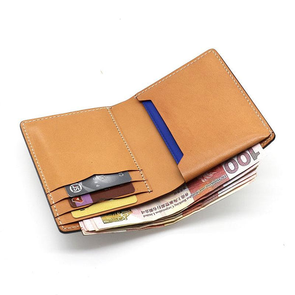 Cool Leather Mens Camouflage Small Wallet Front Pocket Wallet billfold Slim Wall SEP01681026