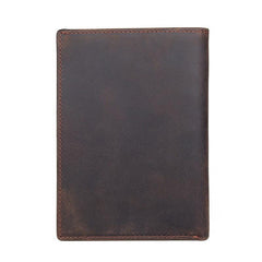 Cool Leather Long Wallet for Men Slim Bifold Wallet Passport Wallet Travel Wallet