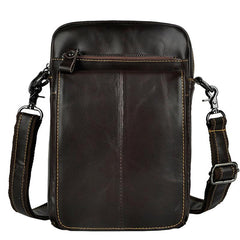 Mens Leather Side Bag Belt Pouch Holster Sling Bag Belt Case Waist Pouch for Men