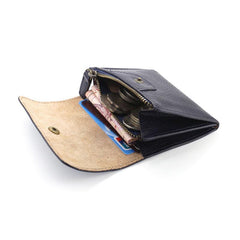 Leather Mens Front Pocket Wallet Card Wallets Slim Small Change Wallets for Men