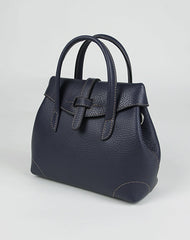 Small Womens Navy Leather Handbag Purse Leather Navy Mini Shoulder Bag Handbag Purse for Ladies