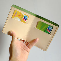 Handmade LEATHER Womens Small Bifold Wallet Leather Small Wallets FOR Women