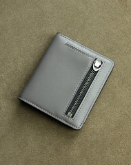 Cute Women Green Leather Small Bifold Wallet Billfold Wallet with Coin Pocket For Women