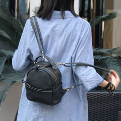 Cute LEATHER WOMENs Small Backpack Stylish SHOULDER BAG Purses FOR WOMEN