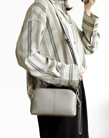 Zip Womens Leather Wristlet Wallet Black Crossbody Purse Cute Shoulder Bag for W WW01081087