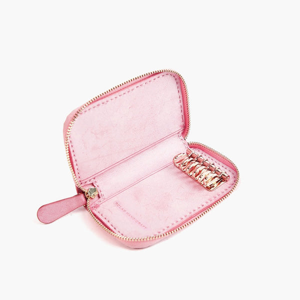 Handmade Cute LEATHER Womens Zipper Key Wallet Leather Key Holders FOR Women